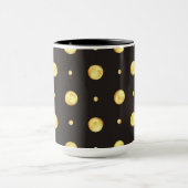 Golden Polka Dot Two-Tone Mug, 15 oz マグカップ (中央)