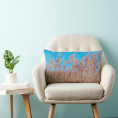Golden Prairie Grasses Nature Photo Lumbar Pillow ランバークッション (椅子)
