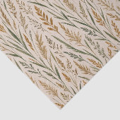 Golden Prairie Meadow Watercolor Botanical Pattern 薄葉紙 (詳細)