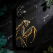 Golden praying mantis iPhone 16ケース