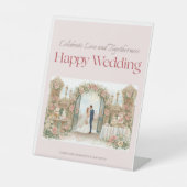 Golden Promise Wedding Pedestal Sign 台座サイン (正面)