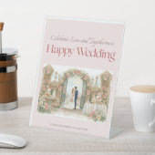 Golden Promise Wedding Pedestal Sign  台座サイン (インサイチュ)