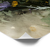 Golden Puppy Wildflower Joy ポスター (コーナー)