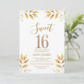 Golden Radiance Sweet 16 Invitation 招待状 (スタンド正面)
