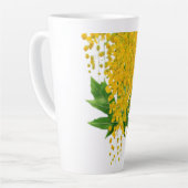 Golden Rain Cascade of Sunlight When Gold Falls Pe カフェラテマグ (左アングル)