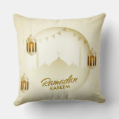 Golden Ramadan Kareem Pillow クッション (裏面)