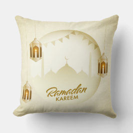Golden Ramadan Kareem Pillow クッション