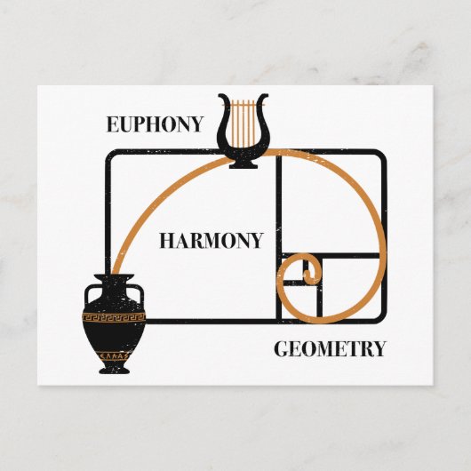 Golden Ratio Greece: Euphony, Harmony, Geometry ポストカード (正面)