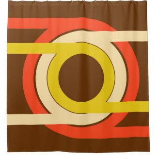 Golden Ratio Retro シャワーカーテン