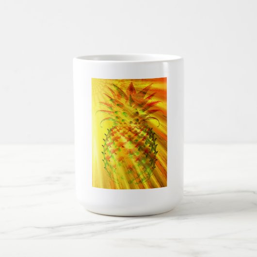 Golden Rays Passing Through A Large Pineapple  コーヒーマグカップ (中央)