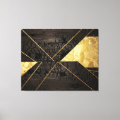 Golden Rebirth: Elegant Art from Chaos キャンバスプリント (正面)