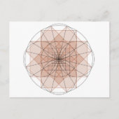 golden rectangle flower ポストカード (正面)