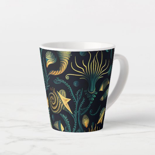 Golden Reefs カフェラテマグ (右アングル)