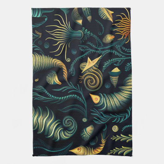 Golden Reefs キッチンタオル (縦)