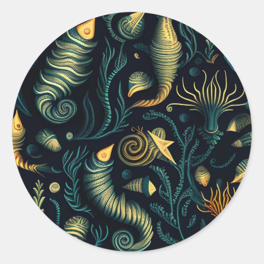 Golden Reefs ラウンドシール (正面)
