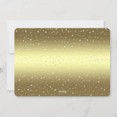 Golden Reindeer Snowy Holiday Card シーズンカード (裏面)