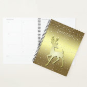 Golden Reindeer Snowy Holiday Planner プランナー手帳 (ディスプレー)