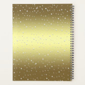 Golden Reindeer Snowy Holiday Planner プランナー手帳 (裏面)