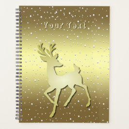 Golden Reindeer Snowy Holiday Planner プランナー手帳