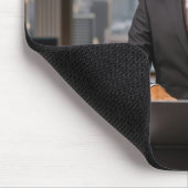 Golden RetrieverのCEO(オフィスモダン) マウスパッド (コーナー)