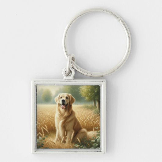 Golden Retriever キーホルダー (正面)