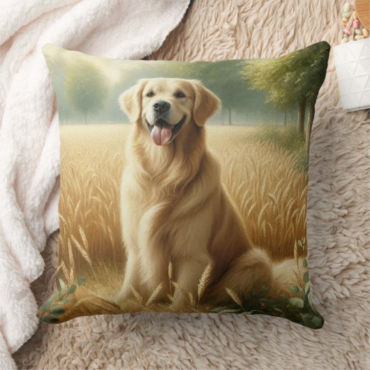Golden Retriever クッション (ブランケット)