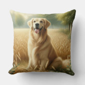 Golden Retriever クッション (正面)