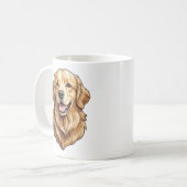 Golden Retriever  コーヒーマグカップ (正面左)