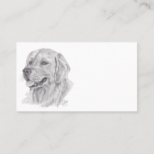 GOLDEN RETRIEVER 名刺 (裏面)