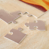 Golden Retriever Beach Relax Scene ジグソーパズル (側面)