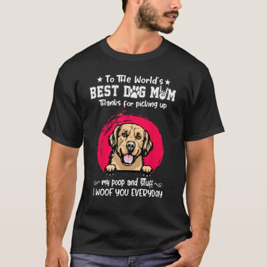Golden Retriever Best Dog Mom Dogs   Mothers Day Tシャツ (正面)