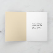 Golden Retriever Birthday Humor カード (内部)