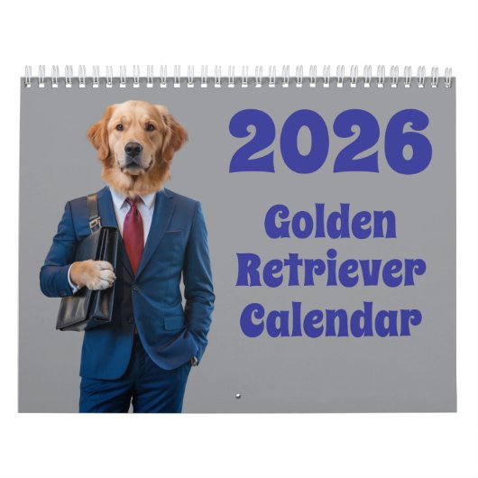 Golden Retriever Calendar カレンダー (カバー)