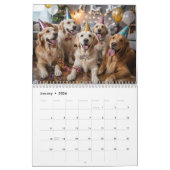 Golden Retriever Calendar カレンダー (1月 2026)