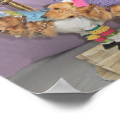 Golden Retriever Carousel ポスター (角)