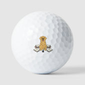 Golden Retriever Chapter One Book Lover Golf Sport ゴルフボール (正面)