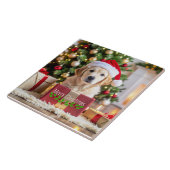 Golden Retriever Christmas タイル (側面)
