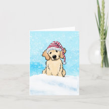 Golden Retriever Christmas Card