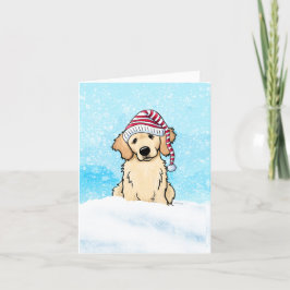 Golden Retriever Christmas Card サンキューカード