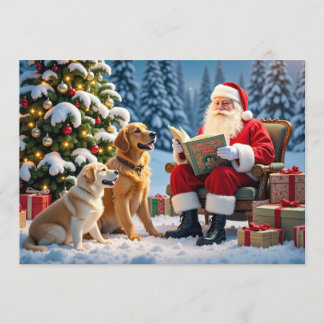 Golden Retriever Christmas Card シーズンカード