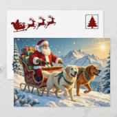 Golden Retriever Christmas Card シーズンカード (正面/裏面)