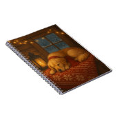 Golden Retriever Christmas Card ノートブック (右側)