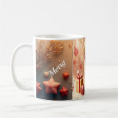 Golden Retriever Christmas Mug コーヒーマグカップ (左)