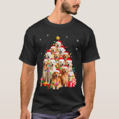 Golden Retriever Christmas Tree Ornament Decor Xma Tシャツ (正面)