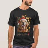 Golden Retriever Christmas Wall Art - Triptych Art Tシャツ (正面)