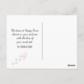 Golden Retriever Condolences for Pet Loss ポストカード (裏面)