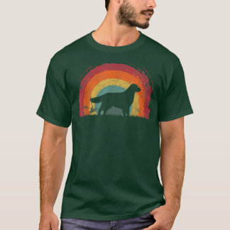 Golden Retriever Corgi Vintage Rainbow Dog Men Wom Tシャツ