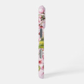 Golden retriever custom photo with cherry blossom iPhoneケース (右側面)