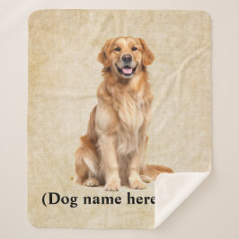 Golden Retriever Dad Loyal Dog Comfort シェルパブランケット