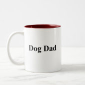 Golden Retriever Dad Loyal Dog Love ツートーンマグカップ (左)